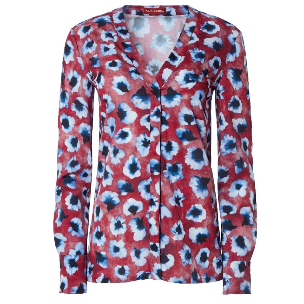 Altuzarra Merlot Petal Blouse